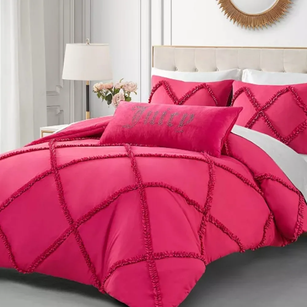 💕HP💕Juicy Couture Pink Decorative Accent Pillow - 16x36